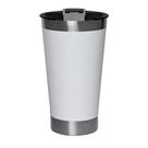 Copo Térmico Branco Parede Dupla Com Tampa E Abridor 473 ml