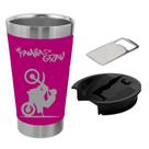 Copo Térmico C/ Tampa 500ml Inox Família do grau moto