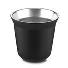 Copo Térmico Café Expresso 40ml Aço Inox Parede Dupla Preto Copo Térmico Café Expresso 40ml Aço Inox Parede Dupla Preto