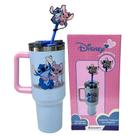 Copo Térmico Canecão Tumbler Inox 1,15L Canudo STITCH ANGEL
