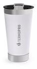 Copo Térmico Chopp 500ml Branco C/ Tampa E Abridor Termopro