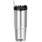 Copo Térmico com Canudo 850ml Prata Art House