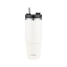 Copo Térmico Com Canudo 900ml Bege Copo Térmico Com Canudo 900ml Bege