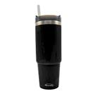Copo Térmico Com Canudo 900ml Preto Copo Térmico Com Canudo 900ml Preto