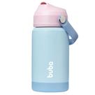 Copo Térmico Com Canudo Candy 360ml Buba Azul e Rosa