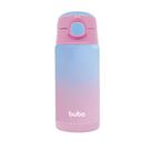 Copo Térmico com Canudo Degrade Rosa - Buba