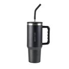 Copo Térmico com Canudo Dual 1,2L Preto Copo Térmico com Canudo Dual 1,2L Preto