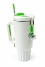 Copo Térmico com Pingente 1200ml Inox Antivazamento Com Canudo e Tampa com Pingente Rosqueável