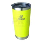 Copo Térmico com Tampa Brimex Inox 600ml Chopp, Cerveja ou Café Várias Cores + Gravação Personalizada Com Seu Nome