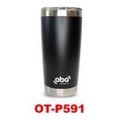 Copo Térmico com Tampa e Abridor 591ml Preto