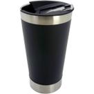 Copo Térmico com Tampa Inox Preto para Cerveja 500ML