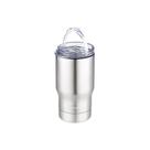 Copo Térmico Com Tampa Porta Latas E Long Neck Cinza