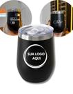 Copo Térmico Cuia 350ml com Tampa Personalizada Nome Logo