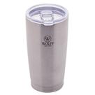 Copo Térmico de Aço Inox Prata Parede Dupla com Tampa 600ml Wolff Copo Térmico de Aço Inox Prata Parede Dupla com Tampa 600ml Wolff