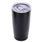 Copo Térmico de Aço Inox Preto Parede Dupla com Tampa 600ml Wolff