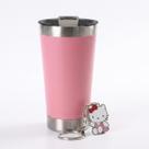 Copo Térmico de Aço Inoxidável Rosa Aesthetic Com Chaveiro Gatinha Exclusivo Copo Térmico de Aço Inoxidável Rosa Aesthetic Com Chaveiro Gatinha Exclusivo