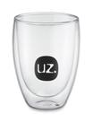 Copo Térmico de Vidro Borossilicato 300ml Transparente Uz Copo Térmico de Vidro Borossilicato 300ml Transparente Uz
