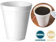 Copo Térmico Descartável De Isopor P Café 180ml C/ 100 Und