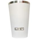 Copo térmico em aço inox branco 473ml sem tampa LIFEK 1264 Copo térmico em aço inox branco 473ml sem tampa LIFEK 1264