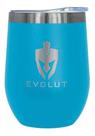 Copo Térmico Evolut Em Aço Inox Tipo Vinho Azul 340ml Original Copo Térmico Evolut Em Aço Inox Tipo Vinho Azul 340ml Original
