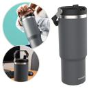 Copo Térmico Garrafa Flip Straw 850ml Jug Everest Cinza Soprano