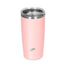 Copo Térmico Get Inox 600ml para bebidas quentes ou frias com tampa Rosa Claro Cerveja Chopp