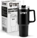 Copo Térmico Gigante 1,2l Inox Com Tampa E Canudo Aço Inox Antivazamento