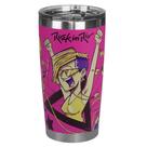 Copo Térmico Gluck 519ml com Tampa Rock in Rio Rosa Pink