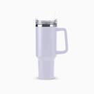 Copo Térmico Grande 1200 Ml Canudo Parede Dupla - Branco