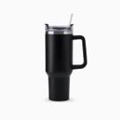 Copo Térmico Grande 1200 Ml Canudo Parede Dupla - PRETO