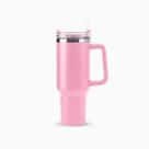 Copo Térmico Grande 1200ML Canudo Parede Dupla - ROSA CLARO Copo Térmico Grande 1200ML Canudo Parede Dupla - ROSA CLARO