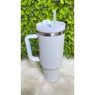 Copo Térmico Grande (Com Alça, Tampa Giratória e Canudo) 1.200ml