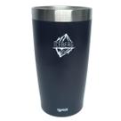 Copo Térmico Iceberg Preto Parede Dupla Yangzi Cerveja 600Ml