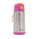 Copo Térmico Infantil com Tampa Parede Dupla Inox 400ml Líquido Quente Frio Buba