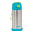 Copo Térmico Infantil com Tampa Parede Dupla Inox 400ml Líquido Quente Frio Buba