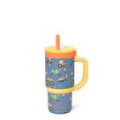 Copo Térmico Infantil Ello Oasis 414 mL em Aço Inoxidável com Canudo