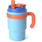 Copo Térmico Infantil Fimibuke 470ml - com Alça e Canudo 18/8 SS