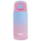 Copo Térmico Infantil Garrafa Térmica Inox Garrafinha com Canudo Buba 15932 Rosa