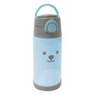 Copo Térmico Infantil Garrafa Térmica Inox Garrafinha Com Canudo Gumy Buba 12109 Azul