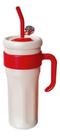 Copo Térmico Inox 1100ml Com Canudo Ideal P/ Academia Viagem