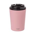 Copo Térmico Inox 240ml Com Tampa Vedada Isolamento Vácuo e Embalagem Litografada Ideal Para Presente Mori