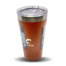 Copo Térmico Inox Bear Homer com Tampa Acrílica Laranja 470 ml Copo Térmico Inox Bear Homer com Tampa Acrílica Laranja 470 ml