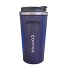Copo Térmico Inox Café, Chá e Cerveja Antivazamento Vaccum 510ML Azul Marinho