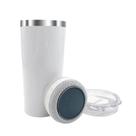 Copo térmico inox com tampa abridor e caixa de som com bluetooth Led 420ML