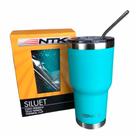 Copo Térmico Inox Nautika Siluet 850ml Com Tampa E Canudos Quente e Frio Cerveja Ntk