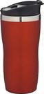 Copo térmico Inox Para Café Chá 450 Ml Colorido Com Tampa Mor - cor laranja