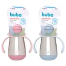 Copo Térmico Inox Parede Dupla Com Canudo e Alça - Buba