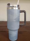 Copo Térmico Inox Tampa Canudo 1.2l Marmorizado Elegante