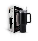 Copo Térmico Inoxidável 1200ml Canudo Tampa Alça Bebidas Café Água