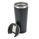 Copo Térmico Interno Inox Grande 730ml com Abridor Preto